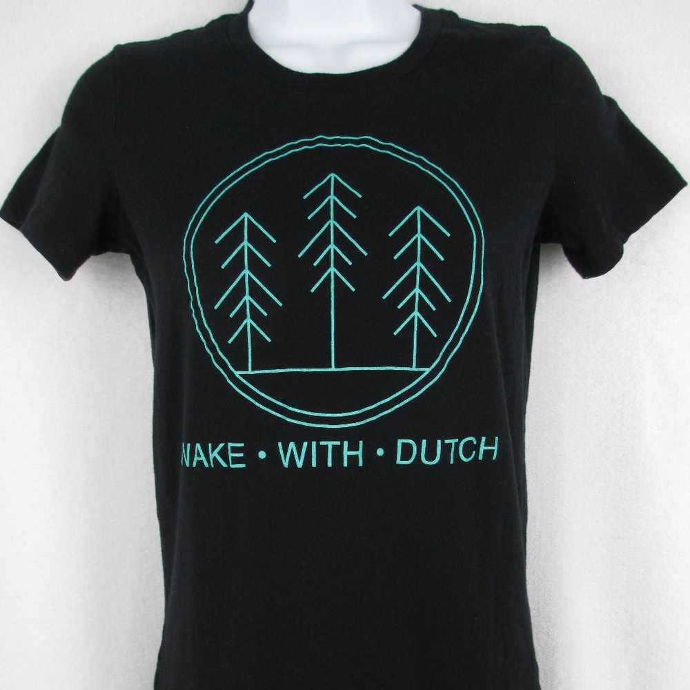 Dutch Bros Tshirt Trees Junior Women S Black